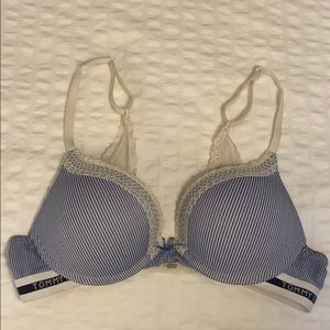 Tommy Hilfiger Blue & White Sporty Sexy Bra 34B